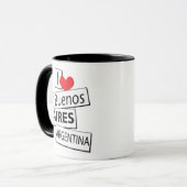 I Liebe Buenos Aires Tasse (Vorderseite Links)