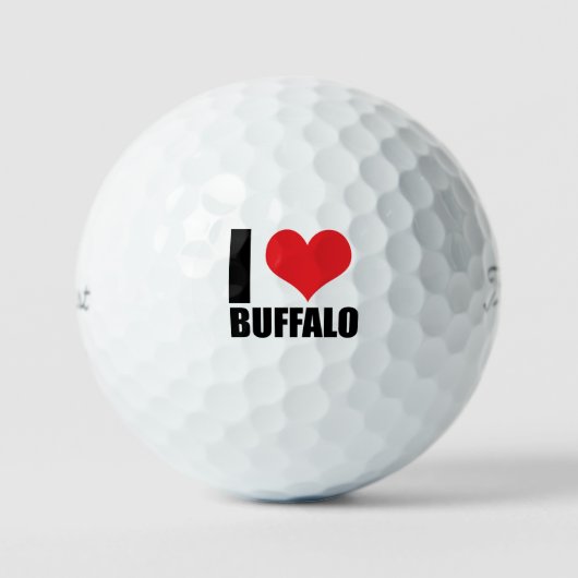 I Liebe Buffalo Golfball (Vorderseite)