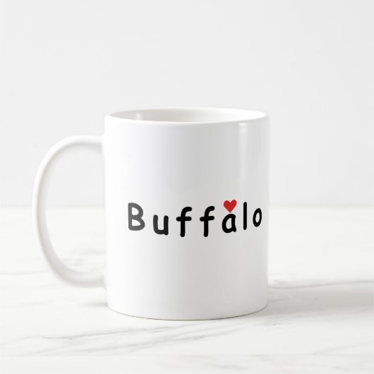 I Liebe Buffalo Kaffeetasse (Links)