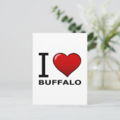 I LIEBE BUFFALO, NY - NEW YORK POSTKARTE (Stehend Vorderseite)