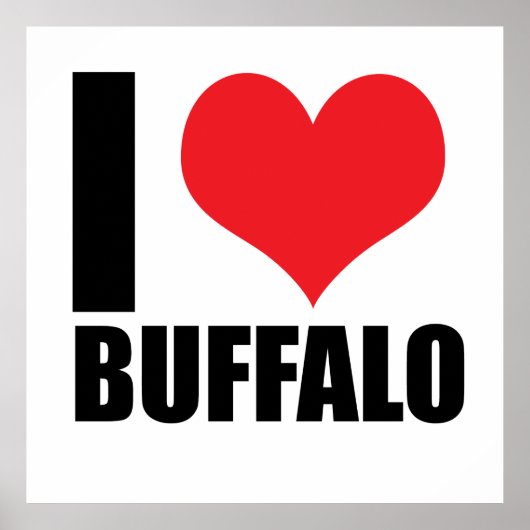 I Liebe Buffalo Poster (Vorne)