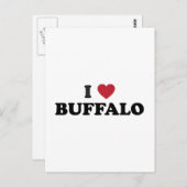 I Liebe Buffalo Postkarte (Vorne/Hinten)