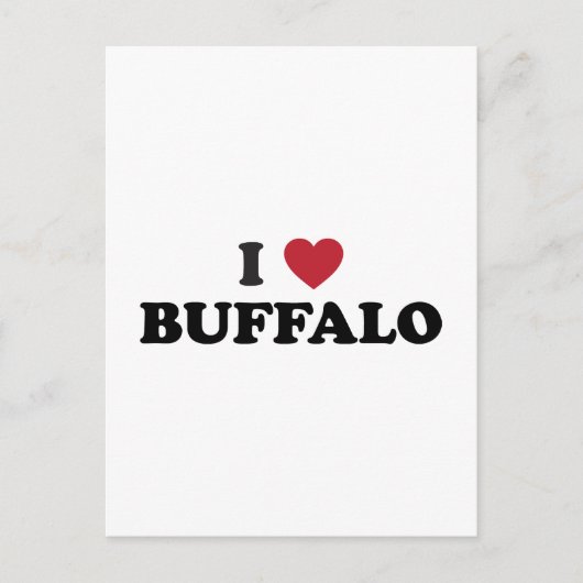 I Liebe Buffalo Postkarte (Vorderseite)