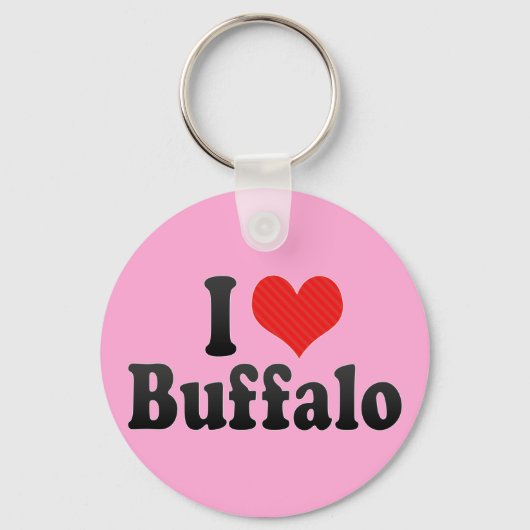 I Liebe Buffalo Schlüsselanhänger (Vorderseite)