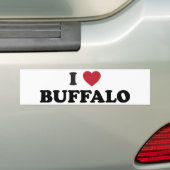 I Liebe-Büffel Autoaufkleber (Auf Auto)