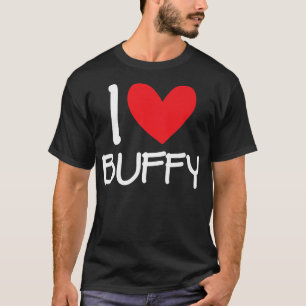 I Liebe Buffy Name Herz Personalisiert Männer Typ  T-Shirt