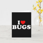 I Liebe Bugs - Herz Karte (Gelbe Blume)