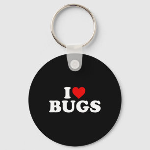 I Liebe Bugs - Herz Schlüsselanhänger