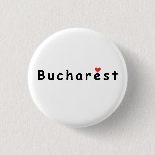 I Liebe Bukarest Button (Vorderseite)