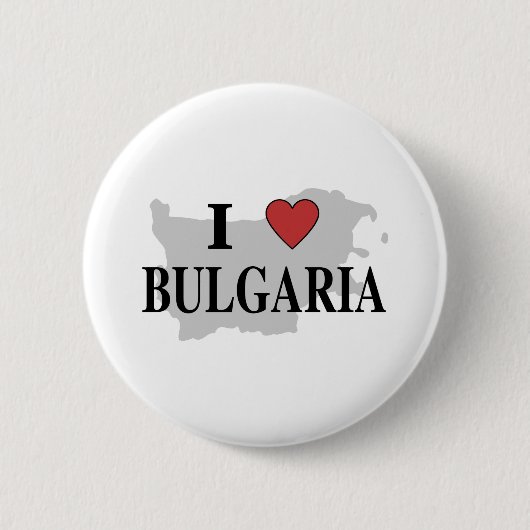 I Liebe Bulgarien Button (Vorderseite)