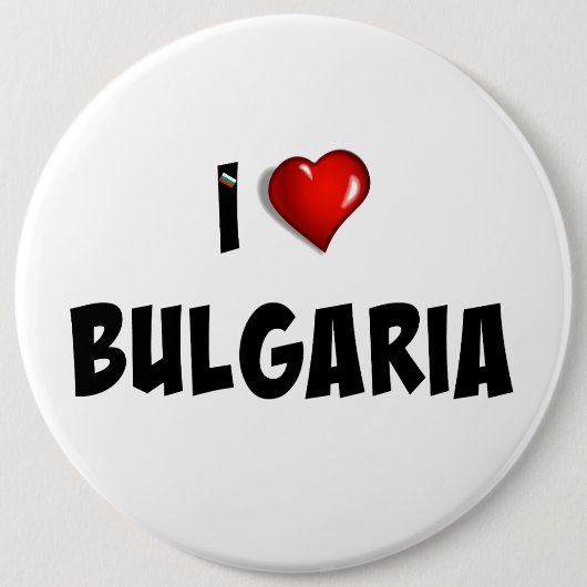I Liebe Bulgarien Button (Vorderseite)