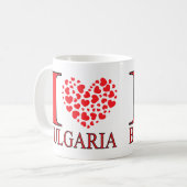 I Liebe Bulgarien Kaffee Tasse (Vorderseite Links)