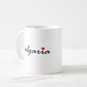 I Liebe Bulgarien Kaffeetasse (Vorderseite Links)