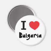 I Liebe Bulgarien Magnet (Vorderseite/Rückseite)