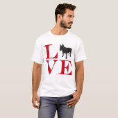 I Liebe Bull Terriers - helles farbiges T-Shirt (Vorne ganz)