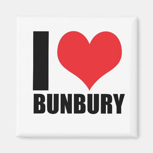I Liebe Bunbury Magnet (Vorne)