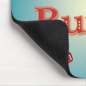 I Liebe Bunco im Rot mit roten Würfeln Mousepad (Ecke)