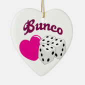 I Liebe Bunco Keramik Ornament (Rechts)