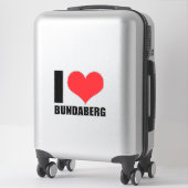 I Liebe Bundaberg Aufkleber (Koffer)