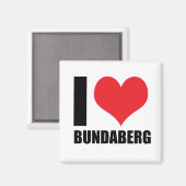 I Liebe Bundaberg Magnet (Vorderseite/Rückseite)