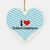 I Liebe-bundesstaatliche Angestellte Keramikornament (Hinten)