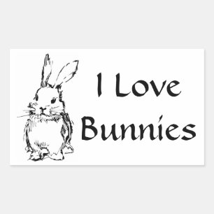 I Liebe Bunnies Stickers