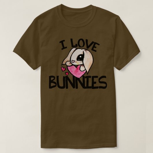 I Liebe Bunnies T-Shirt (Design vorne)
