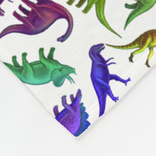 I Liebe-bunte Dinosaurier-Fleece-Decke Fleecedecke (Ecke)