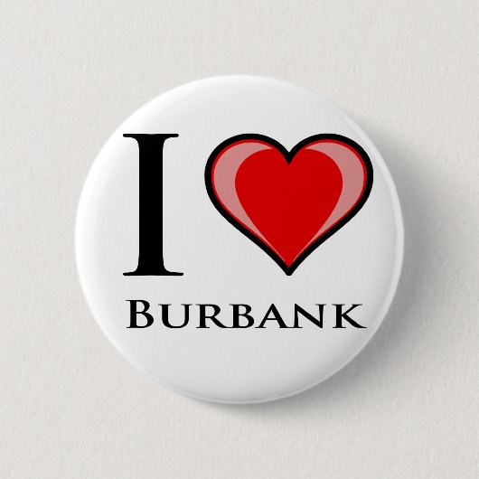 I Liebe Burbank Button (Vorderseite)
