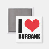 I Liebe Burbank Magnet (Vorderseite/Rückseite)