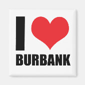 I Liebe Burbank Magnet (Vorne)