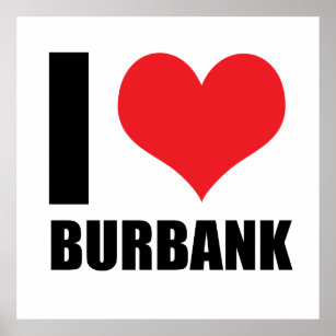 I Liebe Burbank Poster