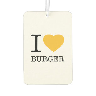 I LIEBE BURGER AUTOLUFTERFRISCHER