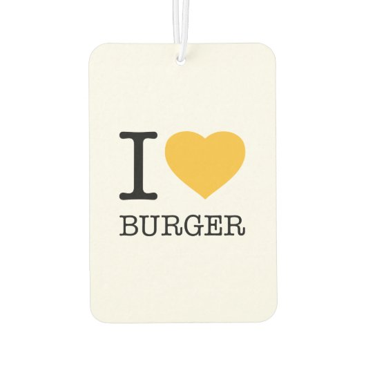 I LIEBE BURGER AUTOLUFTERFRISCHER (Rückseite)