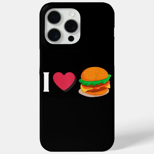 I Liebe Burger Cheeseburger ungesunde Ernährung Case-Mate iPhone Hülle (Rückseite)