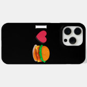 I Liebe Burger Cheeseburger ungesunde Ernährung Case-Mate iPhone Hülle (Rückseite (Horizontal))