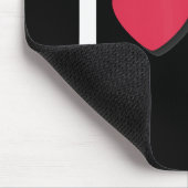 I Liebe Burger Cheeseburger ungesunde Ernährung Mousepad (Ecke)