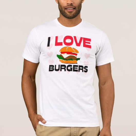 I Liebe-Burger T-Shirt (Vorderseite)