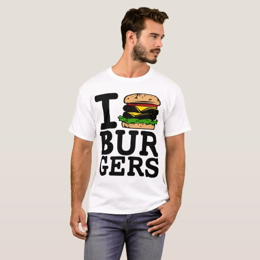 I LIEBE-BURGER T-Shirt (Vorne ganz)