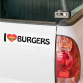 I Liebe Burgers Autoaufkleber (Auf Lkw)