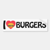 I Liebe Burgers Autoaufkleber (Vorne)