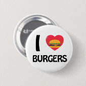 I Liebe Burgers Button (Vorne & Hinten)