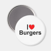 I Liebe Burgers Magnet (Vorderseite/Rückseite)