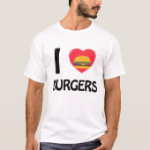I Liebe Burgers T-Shirt (Vorderseite)