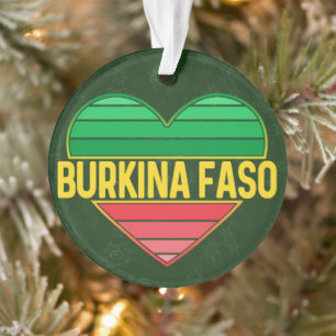 I Liebe Burkina Faso, Herz Burkinabè Ornament