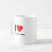 I Liebe Burkina Faso Kaffeetasse (Vorderseite Links)