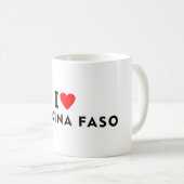 I Liebe Burkina Faso Kaffeetasse (VorderseiteRechts)