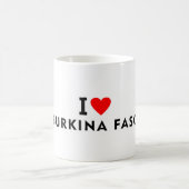 I Liebe Burkina Faso Kaffeetasse (Mittel)