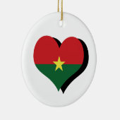 I Liebe Burkina Faso Keramik Ornament (Rechts)