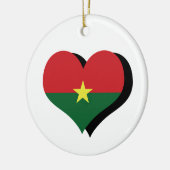I Liebe Burkina Faso Keramik Ornament (Links)